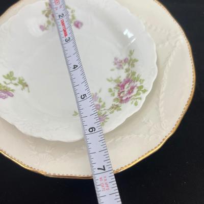 Vintage Porcelain China Lot - Commissioned Porcelain, 22 K Gold,