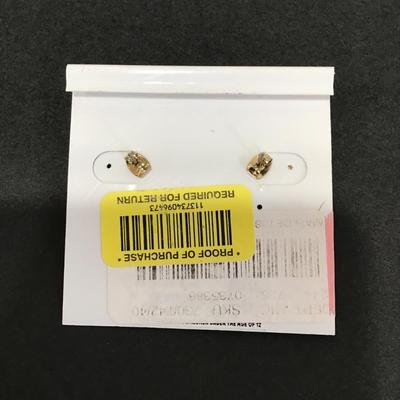 Gameday Brown rhinestone studded earrings,