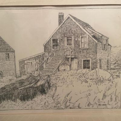 Vintage drawing art