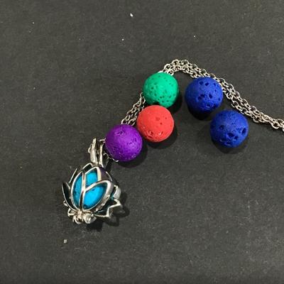 Maromalife diffuser necklace lotus lava