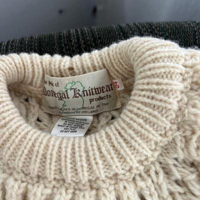 8 Vintage Irish Sweater Lot - Designer Rosemarie B, Wool, Cardigan