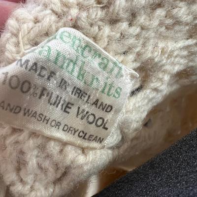 8 Vintage Irish Sweater Lot - Designer Rosemarie B, Wool, Cardigan