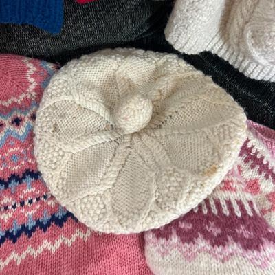 Vintage Wool Sweaters Hat Lot - Scandinavian, Irish