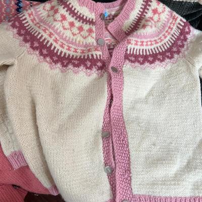 Vintage Wool Sweaters Hat Lot - Scandinavian, Irish
