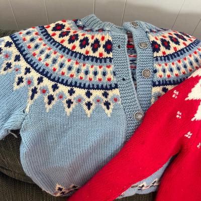 Vintage Wool Sweaters Hat Lot - Scandinavian, Irish
