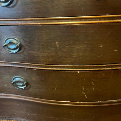 Vintage 4 Drawer Solid Wood Dresser