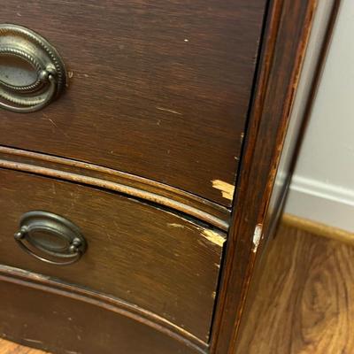 Vintage 4 Drawer Solid Wood Dresser