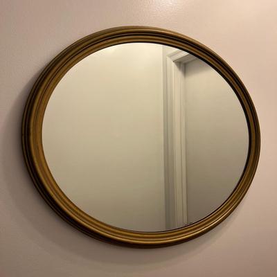 31x24" Oval Framed Mirror