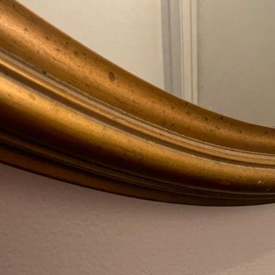 31x24" Oval Framed Mirror