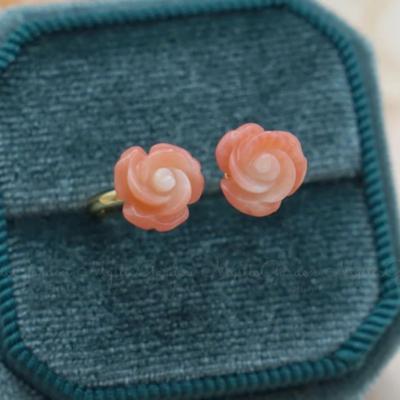Sterling Silver Dual Coral Rose Ring