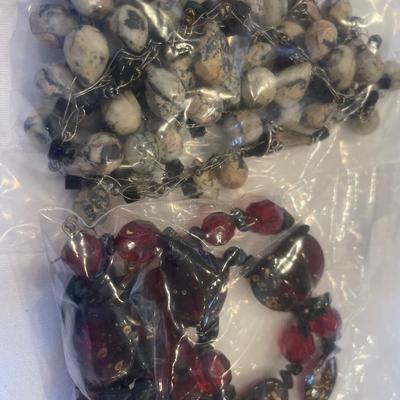 3 sets of necklaces and earrings