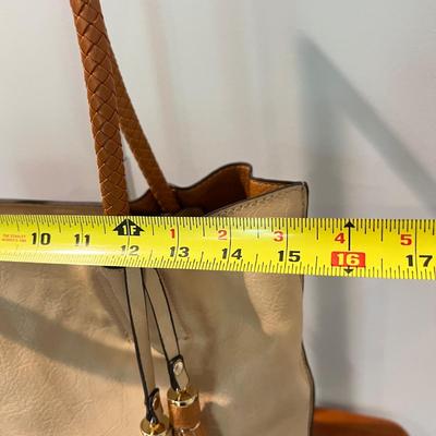 2 Faux Leather Concealed Carry Totes Purses - Orange is "Connor"