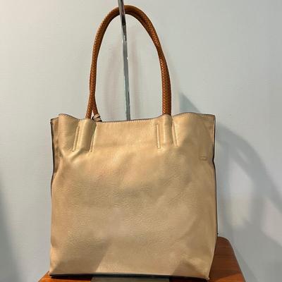 2 Faux Leather Concealed Carry Totes Purses - Orange is "Connor"