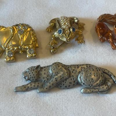 Animal brooches