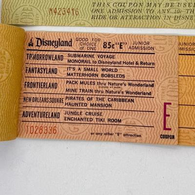 Sale Photo Thumbnail #421: late 60's or early 70's Vintage Ticket book and Coupons.  See photos for details.