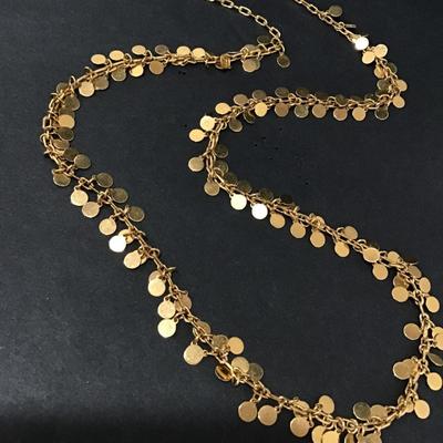 Cool vintage gold tone Metal necklace In