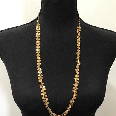 Cool vintage gold tone Metal necklace In