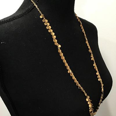 Cool vintage gold tone Metal necklace In