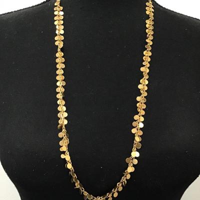 Cool vintage gold tone Metal necklace In