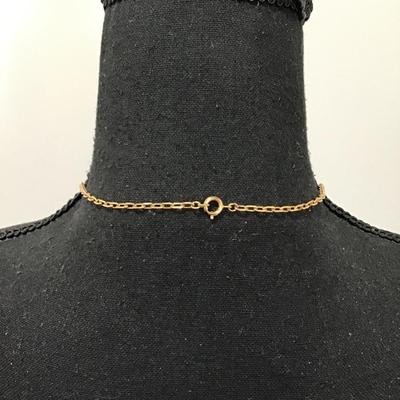 Cool vintage gold tone Metal necklace In