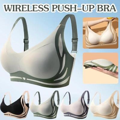 4 Pack Super Bra| Wireless Push-Up Bra Comfortable Women Bras XL
