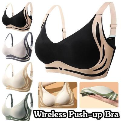 4 Pack Super Bra| Wireless Push-Up Bra Comfortable Women Bras XL