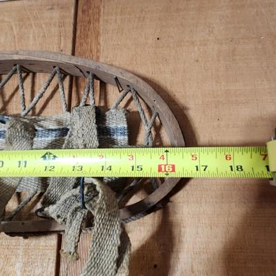 Pair of Vintage Bear Claw Snowshoes Cabin Decor
