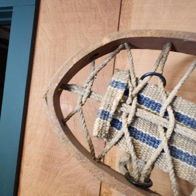 Pair of Vintage Bear Claw Snowshoes Cabin Decor