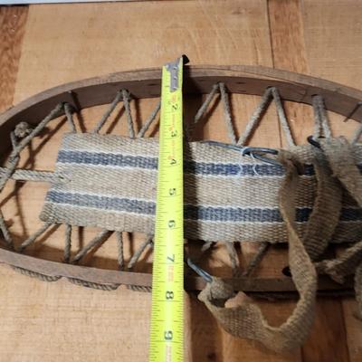 Pair of Vintage Bear Claw Snowshoes Cabin Decor