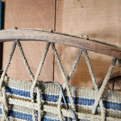 Pair of Vintage Bear Claw Snowshoes Cabin Decor