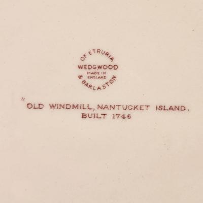 Old Windmill Nantucket Island Built 1746 Wedgwood Plate