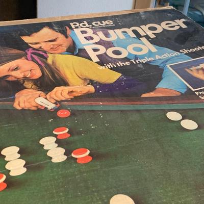 Bumper Pool Set w/ box - Triple Action