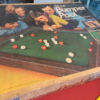 Bumper Pool Set w/ box - Triple Action