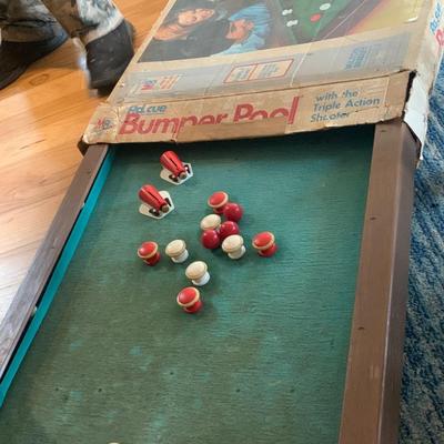Bumper Pool Set w/ box - Triple Action