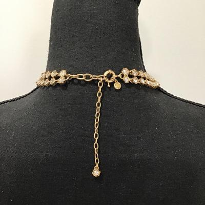 Beautiful J.C crew vintage style rhinestone layered necklace