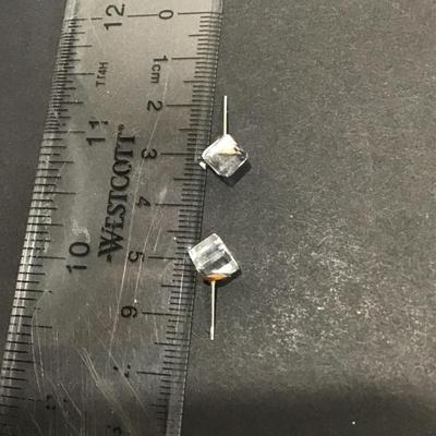 Vintage crystal studded earrings