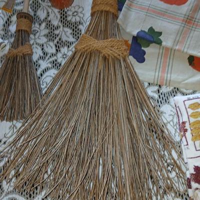 Fall Harvest Decor – Textiles, Brooms & Candles