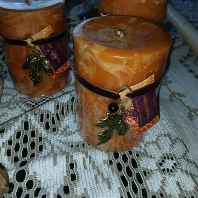 Fall Harvest Decor – Textiles, Brooms & Candles
