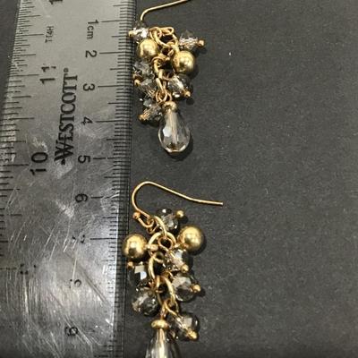 Crystal dangle earrings