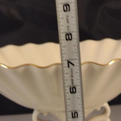Lenox (USA) Dolphin Theme Pedestal Centerpiece Bowl- Approx 7" Tall