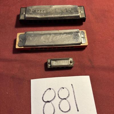 Vintage Harmonica Lot
