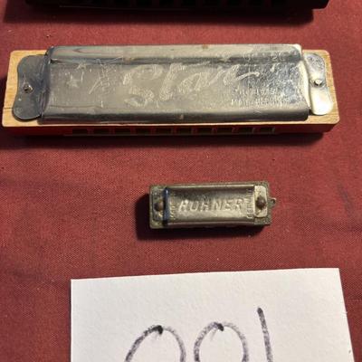 Vintage Harmonica Lot