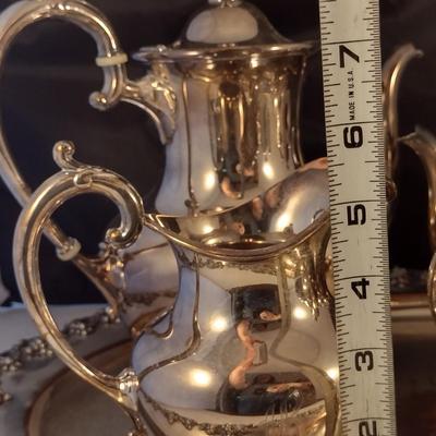Reed & Barton Electroplate Tea/Coffee Set with Tray