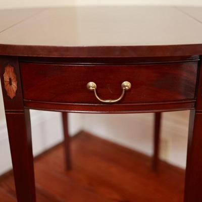 Hickory Chair Company Drop Leaf Side Table