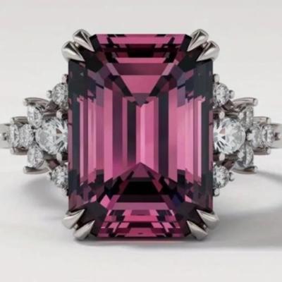 Silver & Amethyst Cocktail Ring