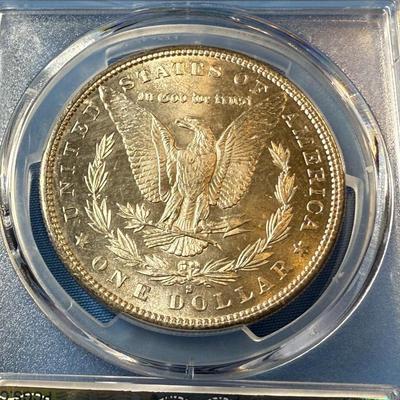PCGS CERTIFIED 1880-S MS64 GRADED MORGAN SILVER DOLLAR AS PICTURED. (COIN #8305).