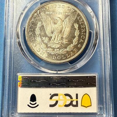 PCGS CERTIFIED 1880-S MS64 GRADED MORGAN SILVER DOLLAR AS PICTURED. (COIN #8305).