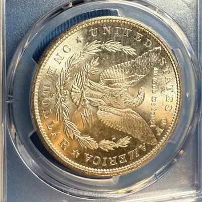 PCGS CERTIFIED 1880-S MS64 GRADED MORGAN SILVER DOLLAR AS PICTURED. (COIN #8308).