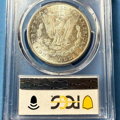 PCGS CERTIFIED 1880-S MS64 GRADED MORGAN SILVER DOLLAR AS PICTURED. (COIN #8307).