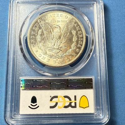 PCGS CERTIFIED 1882-S MS65 GRADED MORGAN SILVER DOLLAR AS PICTURED. (COIN #8311).